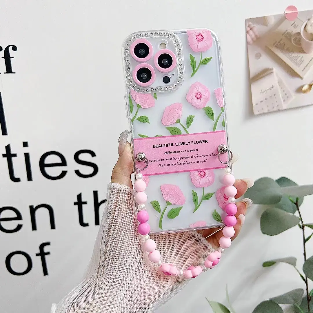 Floral phone case for iPhone 15 pro max 14 13 12 pro 11 Flower Pattern Cellphone Cover Accesorio Para Celular