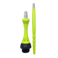 T080 Lvhe nouvel arrivage boîte cadeau Unique en acier inoxydable Zinc emballage Mix couleurs brille dans le noir narguilé Alpha chicha X