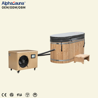Baignoire de luxe traditionnelle pour bain froid avec Wi-Fi, en acier inoxydable, autoportante, pour usage extérieur et salle de sport