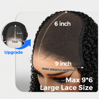 Wig Rambut Asli Pre Cut 9x6 HD Lace Wear Go Glueless Warna Coklat Tua Model Body Wave Deep Parting Raw Virgin Bundles Supplier