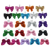 2024 haute qualité en gros pas cher bandeaux bowknot ensemble filles bébé bandeau fleur brodé paillettes noeud papillon