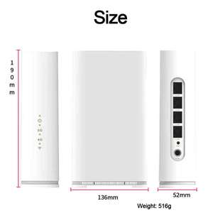 Routeur Internet CPE Wifi6 5G avec carte SIM AX1800 AX3000 Double Bande 2.4G+5.8G Ports Gigabit NFC WEB Backend Routeurs <span class=keywords><strong>Wifi</strong></span> 5G Starlink - Product Image 6