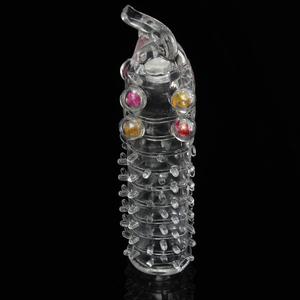 Manchon de pénis en cristal, préservatif sexy, extenseur, préservatif en TPE souple pour homme, pour l'agrandissement du pénis - Product Image 6