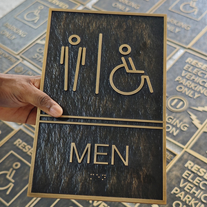 Enseigne En Acier Inoxydable Métal Signalisation Toilette Braille Porte Numéro Braille Signe Bureau Hôtel Plaques Numéro Braille Porte <span class=keywords><strong>Plaque</strong></span> - Product Image 1