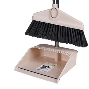 Juego de escoba y recogedor de plástico multifuncional para limpieza de pisos de uso doméstico - Product Image 1