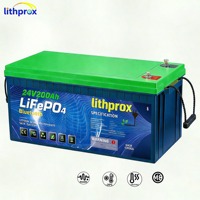 Batterie LiFePO4 à décharge profonde pour stockage domestique 24V 200AH 5KW Grade A 6000+ cycles BMS intelligent RS485 Terminal M8 CE RoHS IP67 OEM ODM