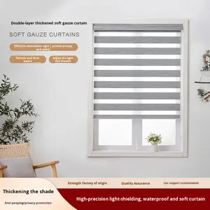 Rideau de ballon en plastique imperméable sans perçage occultant épaissi Installation facile Rideaux auto-adhésifs <span class=keywords><strong>non</strong></span> transparents - Product Image 2