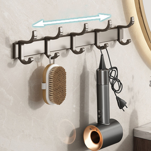 6-Piece treo tường phòng tắm khăn đường sắt & Phụ Kiện Set, phòng tắm hiện đại phần cứng Suite phòng tắm khác Bộ Phận & phụ kiện - Product Image 2