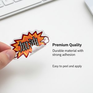 High-quality printed custom decorative permanent PVC vinyl holographic <b>labels</b>, <b>waterproof</b> signs, laser die-cut stickers - Product Image 4