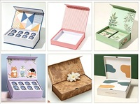 Caja de Regalo Personalizada de Papel Kraft y Cartón Blanco para Cajas Sorpresa de Pequeño Volumen, Exhibición de Productos de Cuidado de la Piel y Joyería