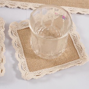 מתוק בית אוסף 100% פשתן מפיות לחדר אוכל מלבן ארוג בד רך עמיד שולחן מחצלת סט - Product Image 2