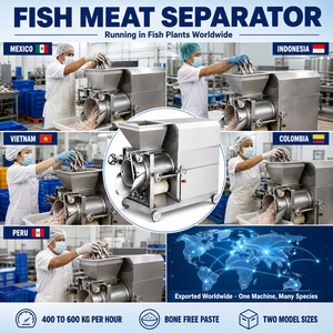 Separatore Carne-Lische Industriale per <span class=keywords><strong>Pesce</strong></span> Acciaio Inox Alimentare Nastro Pressore in Gomma Produzione di Polpette di <span class=keywords><strong>Pesce</strong></span> - Product Image 2