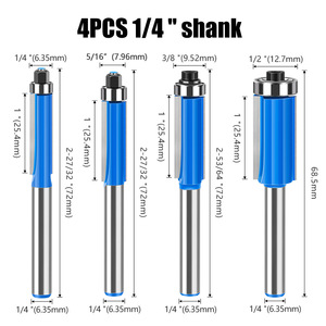 Mata Bor Router Karbida untuk Pengerjaan Kayu 6mm 8mm 1/4 Shank, Pemotong Kayu 1/4 5/16 3/8 1/2, Peralatan Pertukangan - Product Image 6