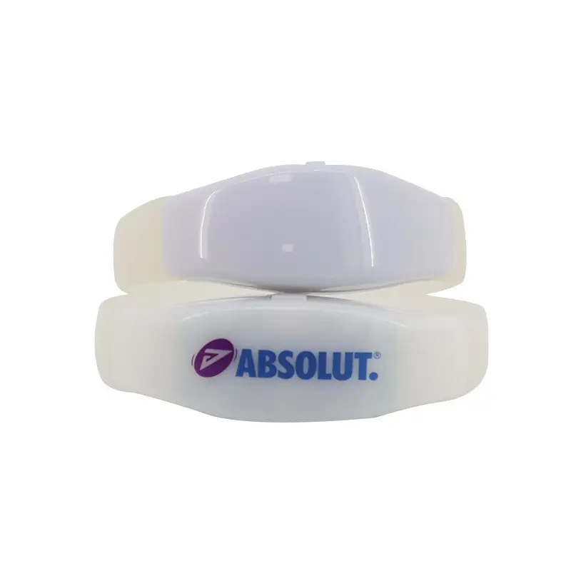 New Product 4 LED Lights Custom Logo Remote Controlled LED Bracelet, DMX Control LED Wristband For Event