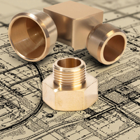 Precio de fábrica Conector de tubo de latón con técnica CNC, soldado a tope, estándar DIN, adaptador macho de rosca igual, accesorio de tubería hexagonal pulido de bajo perfil
