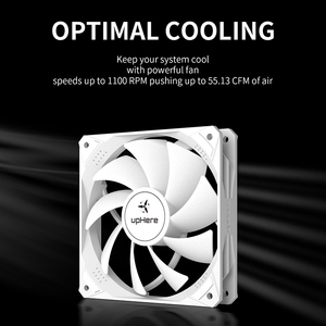 UpHere-ventilador de carcasa de ordenador, 120mm, 3Pin, Molex, 4Pin, 18dBA, para juegos - Product Image 4