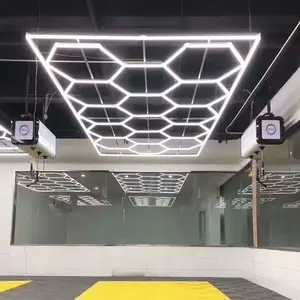 Honeycomb Hexagon Luz LED-Garagen leuchte für Auto details und werkstatt montierte Honeycomb Office-Decken leuchte