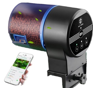 Pequeño <span class=keywords><strong>Koi</strong></span> Goldfish Acuario Alimentador Temporización automática Tanque de peces Energía eléctrica Sala de estar Caja de material de vidrio de metal inteligente - Product Image 1