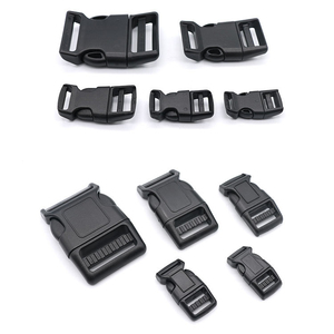 Hebillas de Liberación Lateral Rápida Curvas de Plástico Negro de 25 mm (<span class=keywords><strong>1</strong></span> Pulgada) con Marco para Logotipo Personalizado para Collares de Perro - Product Image 3