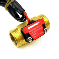 Capteur de débit YF-B1 en acier inoxydable et laiton avec filetage NPT, DN15, à effet Hall, DC5-24V, OEM pour la mesure de l'eau/du liquide/de l'huile