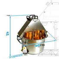 Marmite mélangeuse alimentaire 10L, machine à faire sauter, mélangeur de confiture et de sauce, wok 220V, machine à faire sauter automatique