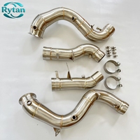 Système de tuyaux en acier inoxydable 304 brossé soudé TIG Rytan pour Mercedes Benz 2020+ GLE63 GLE63S AMG S 4.0T W167