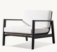 Ensemble de chaises longues et de canapés d'extérieur en aluminium moderne MESA, personnalisable en blanc, résistant aux intempéries, pour hôtel et jardin