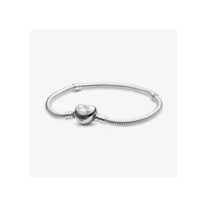 <span class=keywords><strong>Bracelet</strong></span> populaire en os de serpent avec lettre Couronne de Princesse scintillante, compatible avec les pendentifs <span class=keywords><strong>Pandora</strong></span>, pendentif perlé DIY, bijoux pour femmes - Product Image 4