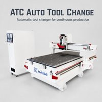 Routeur CNC 3 axes haute précision KAISE ATC1325D avec commande Syntec, moteur de broche 7,4 kW, répétabilité de 0,02 mm, déplacement de 1300x2500 mm