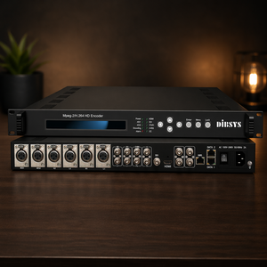 Encodeur vidéo numérique TV par câble économique MPEG2/H.264 avec entrée HD-SDI et sortie IP/ASI, prenant en charge 4 canaux audio pour centre de diffusion numérique (DTV) - Product Image 1