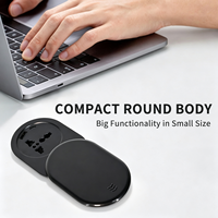 Nouvelle prise de table escamotable universelle noire compacte, IP44 16A, en PC, pour meuble, bureau, avec ports USB-A/Type-C