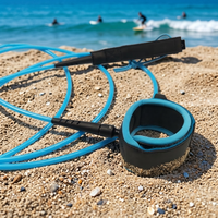 Laisse de planche de surf en TPU durable pour le surf, le bodyboard et le paddle board - Options personnalisables en spirale/droite