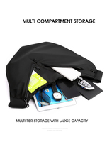 Sac bandoulière antivol portable en nylon pour voyage, randonnée, sport, grande capacité, sac de poitrine tendance