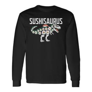 Camiseta de manga larga Sushisaurus Dinosaur Sushi Roll con diseño de comida japonesa - Product Image 1