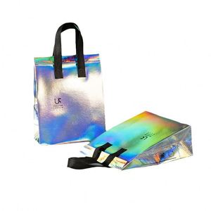 Custom Disposable Nonwoven Aluminium Thermal Cooler Bag Large Capacity Insulated Tote for Food Fashionable Printed Custom - Product Image 1