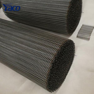 Paslanmaz çelik 304 malzeme konveyör tel örgü kemer spiral ızgara tel örgü zincir kemer satış - Product Image 1