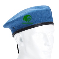KANGO Factory hace boina francesa verde bordado 100% lana táctica Tam boina sombrero diseño de alta calidad seguridad para hombres