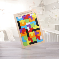 Cubes russes en bois, puzzle |   Blocs de construction pour l'apprentissage précoce |   Jeux de table éducatifs et jouets en bois Montessori