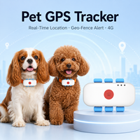 Collar GPS 4G Antipérdida con Alarma para Perros, Silicona y Plástico, IP67 Impermeable, Localizador de Mascotas en Tiempo Real