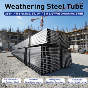 <span class=keywords><strong>Tubo</strong></span> Cuadrado de Acero Corten de 2 mm a 12 mm de Espesor, <span class=keywords><strong>Tubo</strong></span> de Acero Resistente a la Intemperie <span class=keywords><strong>para</strong></span> Esculturas de Jardín y Decoración de Paisajes - Product Image 1