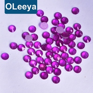 Oleeya - Piedras de Cristal Planas de Color Morado Neón para Uñas, Piedras de Cristal para Uñas con Paquete al por Mayor - Product Image 2