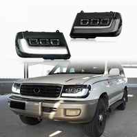 Nouveaux phares LED automatiques avec feux de jour DRL à 3 lentilles pour Land Cruiser LC100 1998-2003, phare avant Plug and Play
