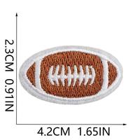 Patchs brodés de football américain de qualité supérieure pour petites écoles, vente en gros, appliques thermocollantes mixtes pour vêtements, chapeaux et décoration sportive