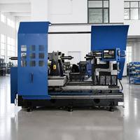 Machine de tournage CNC à double roue contrarotative pour métaux, robuste, en acier inoxydable