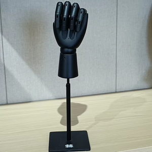 Affichage de modèle de main articulée réglable noir | Mannequin d'articulation mobile pour l'affichage de bijoux et la référence artistique - Product Image 1
