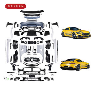 GTR PRO Style Wide Body Kit PP + Fibre de Carbone Pare-chocs Ailes Jupes Latérales Spoiler pour <span class=keywords><strong>Mercedes</strong></span> Benz AMG GT GTC <span class=keywords><strong>GTS</strong></span> 2 Portes - Product Image 1