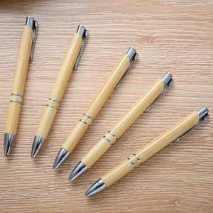 Stylos en bambou promotionnels pas chers, stylos à bille écologiques, stylos en bois naturel, stylos à logo, cadeaux de bienvenue, sérigraphie - Product Image 2