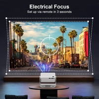 Proyector Inteligente KS4 4K Android 200 ANSI Lúmenes C880 LCD MINI Proyectores para Uso en Exteriores Proyector 4K con Altavoz