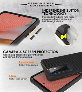 Funda de fibra de carbono para teléfono móvil <span class=keywords><strong>Samsung</strong></span>, carcasa ligera y suave para <span class=keywords><strong>Galaxy</strong></span> A02 A31 <span class=keywords><strong>A32</strong></span> 4G A42 A51 A71 A52 A72 5G <span class=keywords><strong>2021</strong></span> - Product Image 4