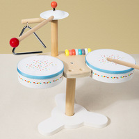 Wholesale Hot Selling Percussion Instrument Musical Instrument Pot Wooden Sensory Toys Drum Set